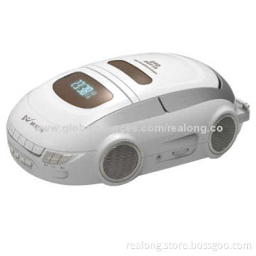 Car model DVD player with FM/AM radio and cassette play function